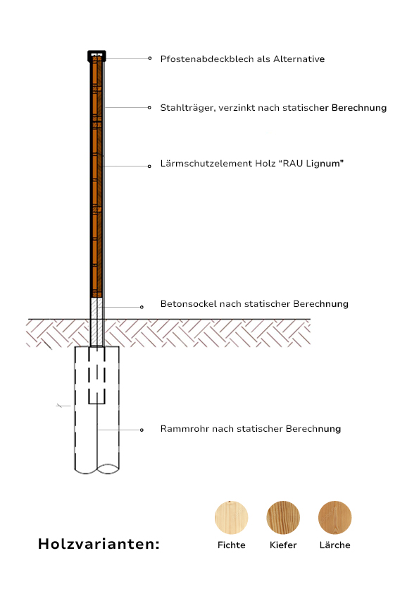 Schnittgrafik Lignum
